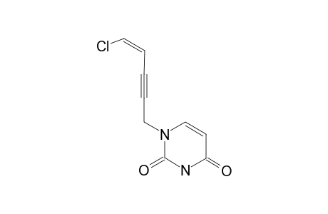 N1-(5-CHLOROPENT-4-ENE-2-YNE-1-YL)-URACIL