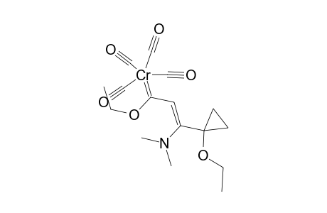 Tetracarbonyl [(2Z)-3-(dimethylamino)-1-ethoxy-3-(1'-ethoxycyclopropyl)-2-propenylidene N ] chromium