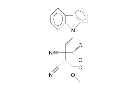 3,4-Dicarbomethoxy-1-(carbazol-9-yl)-3,4-dicyano-trans-1-butene diastereomer 1