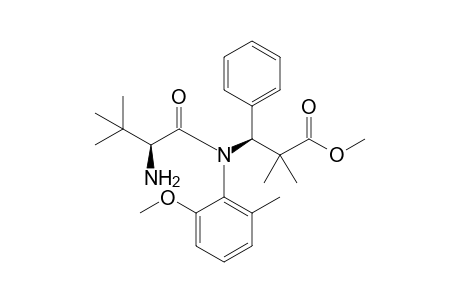 (3S)-3-(N-[(2S)-2-amino-3,3-dimethyl-1-oxobutyl]-2-methoxy-6-methylanilino)-2,2-dimethyl-3-phenylpropanoic acid methyl ester