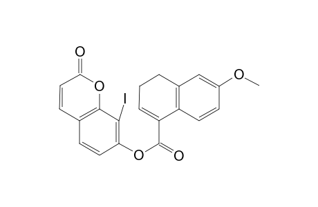 (8-Iodanyl-2-oxidanylidene-chromen-7-yl) 6-methoxy-3,4-dihydronaphthalene-1-carboxylate