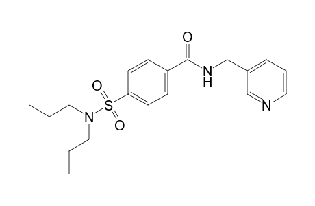 p-(dipropylsulfamoyl)-N-[(3-pyridyl)methyl]benzamide