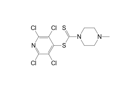 1-(4-Methylpiperazine)dithiocarboxylic acid, 2,3,5,6-tetrachloropyrid-4-yl ester