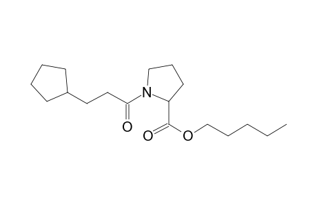 L-Proline, N-(3-cyclopentylpropionyl)-, pentyl ester