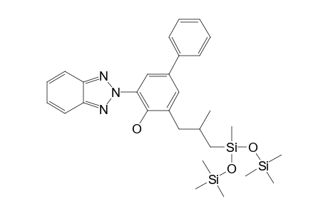 3-(2H-1,2,3-BENZOTRIAZOL-2-YL)-5-(2-METHYL-3-[1,3,3,3-TETRAMETHYL-1-[(TRIMETHYLSILYL)-OXY]-DISILOXANYL]-PROPYL)-4-BIPHENYLOL