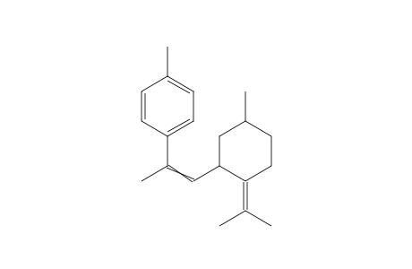 4-Isopropylidene-1-methyl-3-(2-p-tolyl-propenyl)-cyclohexane