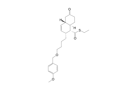 (1R,2R,4aS,8aR)-2-[4-(4-Methoxy-benzyloxy)-butyl]-6-oxo-1,2,4a,5,6,7,8,8a-octahydro-naphthalene-1-carbothioic acid S-ethyl ester
