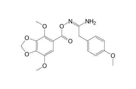 N'-{[(4,7-Dimethoxy-1,3-benzodioxol-5-yl)carbonyl]oxy}-2- (4-methoxyphenyl)ethanimidamide