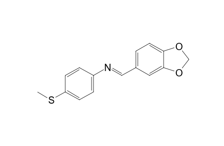 p-(methylthio)-N-piperonylideneaniline