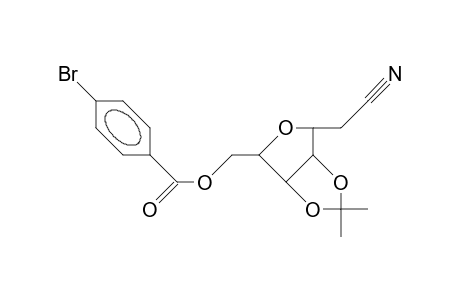 3,6-Anhydro-7-O-(4-bromo-benzoyl)-2-deoxy-4,5-O-isopropylidene-D-allo-heptononitrile