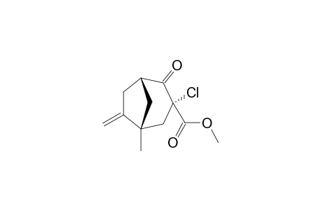 (1R,3R,5S)-3-chloro-4-keto-1-methyl-7-methylene-bicyclo[3.2.1]octane-3-carboxylic acid methyl ester