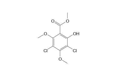 3,5-dichloro-4,6-dimethoxysalicylic acid, methyl ester