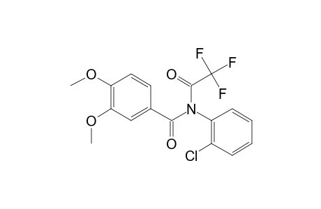 N-(2-Chlorophenyl)-3,4-dimethoxybenzamide, N-trifluoroacetyl-