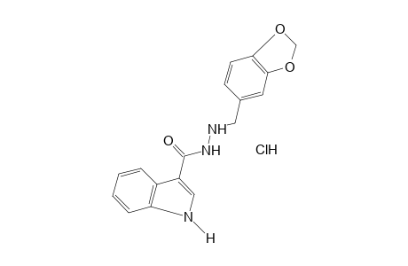 INDOLE-3-CARBOXYLIC ACID, 2-PIPERONYLHYDRAZIDE, MONOHYDROCHLORIDE