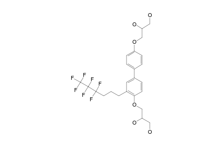 3-[4'-(2,3-Dihydroxypropyloxy)-3-(1H,1H,2H,2H,3H,3H-perfluorohexyl)-biphenyl-4-yloxy]-propane-1,2-diol