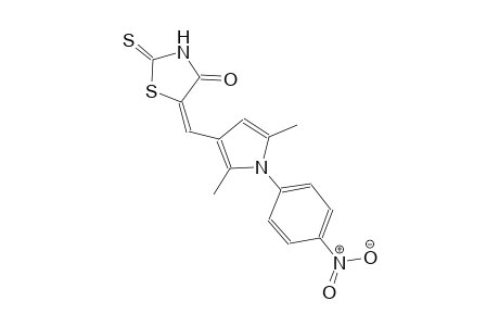 (5E)-5-{[2,5-dimethyl-1-(4-nitrophenyl)-1H-pyrrol-3-yl]methylene}-2-thioxo-1,3-thiazolidin-4-one