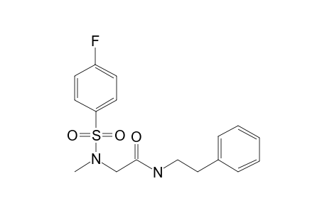 Acetamide, 2-[(4-fluorobenzenesulfonyl)(methyl)amino]-N-phenethyl-