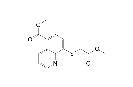 METHYL-2-[8-(5-METHOXYCARBONYL-QUINOLYL)-THIO]-ACETATE