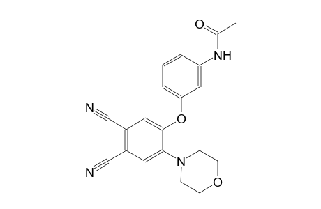 N-{3-[4,5-dicyano-2-(4-morpholinyl)phenoxy]phenyl}acetamide