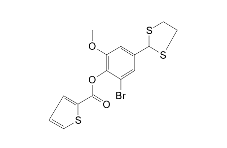 2-thiophenecarboxylic acid, 2-bromo-4-(1,3-dithiolan-2-yl)-6-methoxyphenyl ester