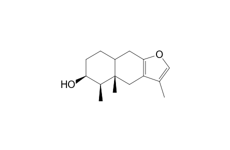 (+-)-3.beta.-Hydroxyfuranoeremophilane