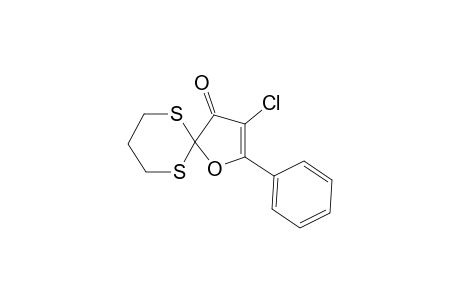 Spiro[4-chloro-5-phenylfuran-2(3H),2'-[1,3]dithian]-3-one