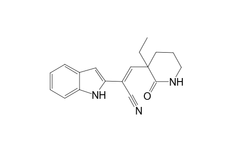 3-[3-(3-Ethylpiperidin-2-one)]-2-(indol-2-yl)acrylonitrile