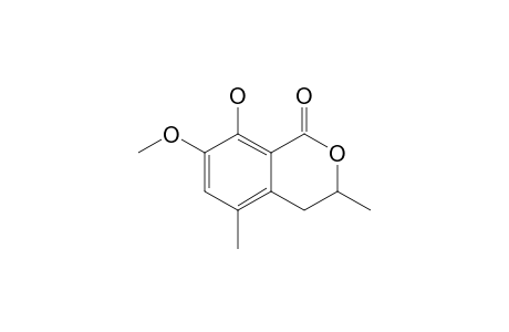 3,5-DIMETHYL-8-HYDROXY-7-METHOXY-3,4-DIHYDROISOCOUMARIN