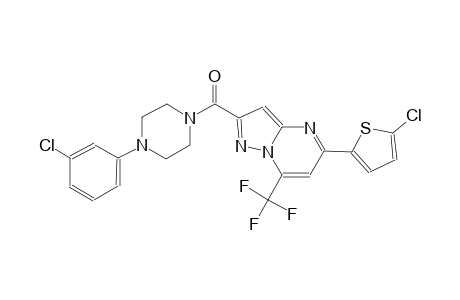 2-{[4-(3-chlorophenyl)-1-piperazinyl]carbonyl}-5-(5-chloro-2-thienyl)-7-(trifluoromethyl)pyrazolo[1,5-a]pyrimidine