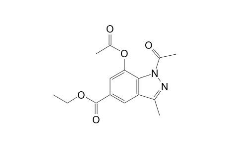 1-Acetyl-7-acetyloxy-3-methyl-5-indazolecarboxylic acid ethyl ester