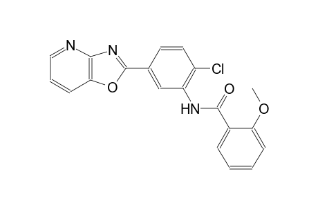 N-(2-chloro-5-[1,3]oxazolo[4,5-b]pyridin-2-ylphenyl)-2-methoxybenzamide