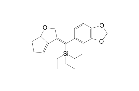 (E)-(Benzo[d][1,3]dioxol-5-yl(6,6a-dihydro-2H-cyclopenta[b]furan-3(5H)-ylidene)methyl)-triethylsilane