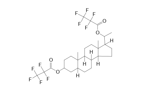 5.beta.-Pregnane-3.alpha.,20.alpha.-diol, bis(pentafluoropropionate)