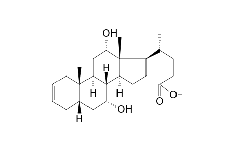 7,12-DIHYDROXY-METHYL-5-BETA-CHOL-2-ENOATE