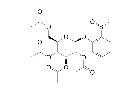 o-(methylsulfinyl)phenyl beta-D-glucopyranoside, tetraacetate