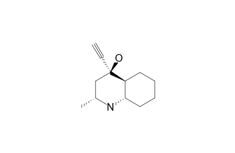 4-TRANS-HYDROXY-2-E-METHYL-4-ETHYNYL-TRANS-DECAHYDRO-QUINOLINE