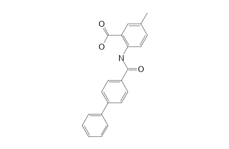 5-Methyl-2-[(4-phenylbenzoyl)amino]benzoic acid