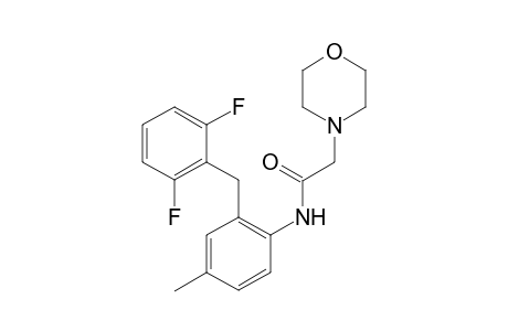 N-(2-(2,6-Difluorobenzyl)-4-methylphenyl)-2-morpholinoacetamide