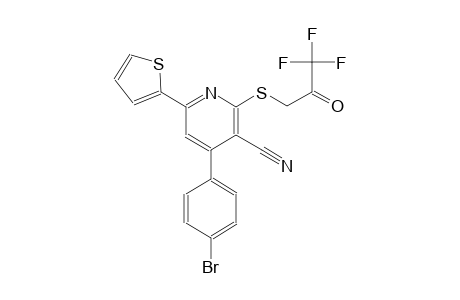 4-(4-bromophenyl)-6-(2-thienyl)-2-[(3,3,3-trifluoro-2-oxopropyl)sulfanyl]nicotinonitrile
