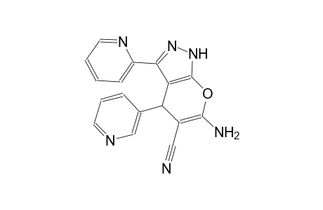 6-Amino-3-(2-pyridinyl)-4-(3-pyridinyl)-2,4-dihydropyrano[2,3-c]pyrazole-5-carbonitrile