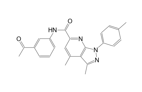 1H-pyrazolo[3,4-b]pyridine-6-carboxamide, N-(3-acetylphenyl)-3,4-dimethyl-1-(4-methylphenyl)-