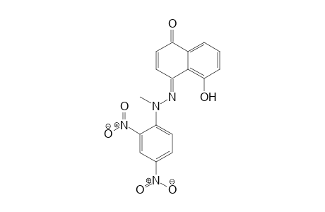 1,4-Naphthalenedione, 5-hydroxy-, 4-[2-(2,4-dinitrophenyl)-2-methylhydrazone]-