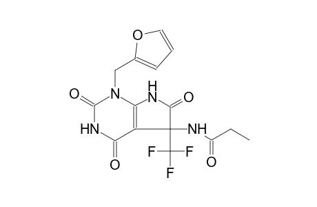 N-[1-(2-furylmethyl)-2,4,6-trioxo-5-(trifluoromethyl)-2,3,4,5,6,7-hexahydro-1H-pyrrolo[2,3-d]pyrimidin-5-yl]propanamide