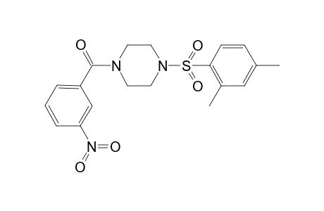 [4-(2,4-dimethylphenyl)sulfonyl-1-piperazinyl]-(3-nitrophenyl)methanone