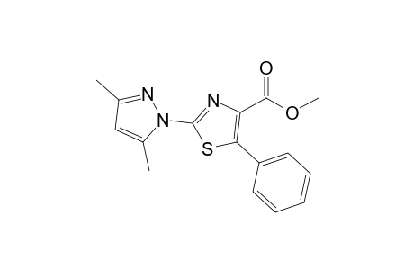 2-(3,5-Dimethyl-1-pyrazolyl)-5-phenyl-4-thiazolecarboxylic acid methyl ester