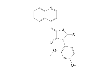 4-thiazolidinone, 3-(2,4-dimethoxyphenyl)-5-(4-quinolinylmethylene)-2-thioxo-, (5Z)-