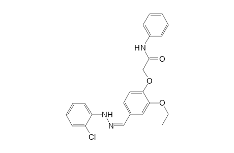 2-(4-{(Z)-[(2-chlorophenyl)hydrazono]methyl}-2-ethoxyphenoxy)-N-phenylacetamide