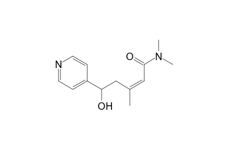 (Z)-5-Hydroxy-5-(4'-pyridyl)-3,N,N-trimethyl-2-pentenamide