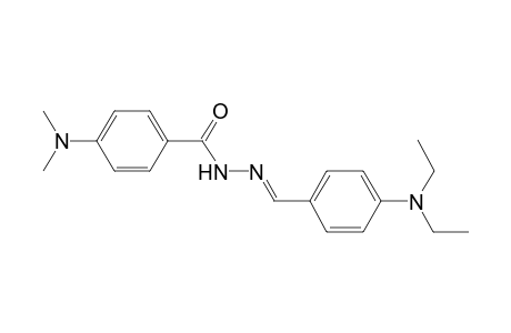 benzoic acid, 4-(dimethylamino)-, 2-[(E)-[4-(diethylamino)phenyl]methylidene]hydrazide