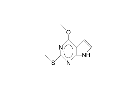 4-Methoxy-5-methyl-2-methylthio-7H-pyrrolo(2,3-D)pyrimidine